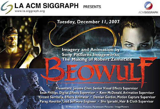 The Making of Robert Zemeckis' "Beowulf" postcard