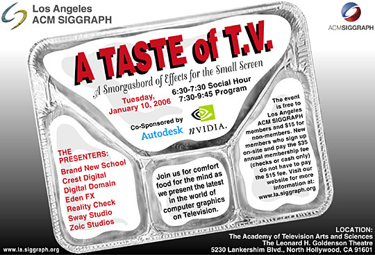 Taste of T.V. postcard