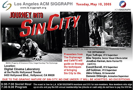 Journey into Sin City postcard