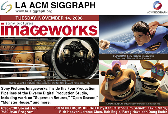 Sony Picture Imageworkds Pipeline postcard